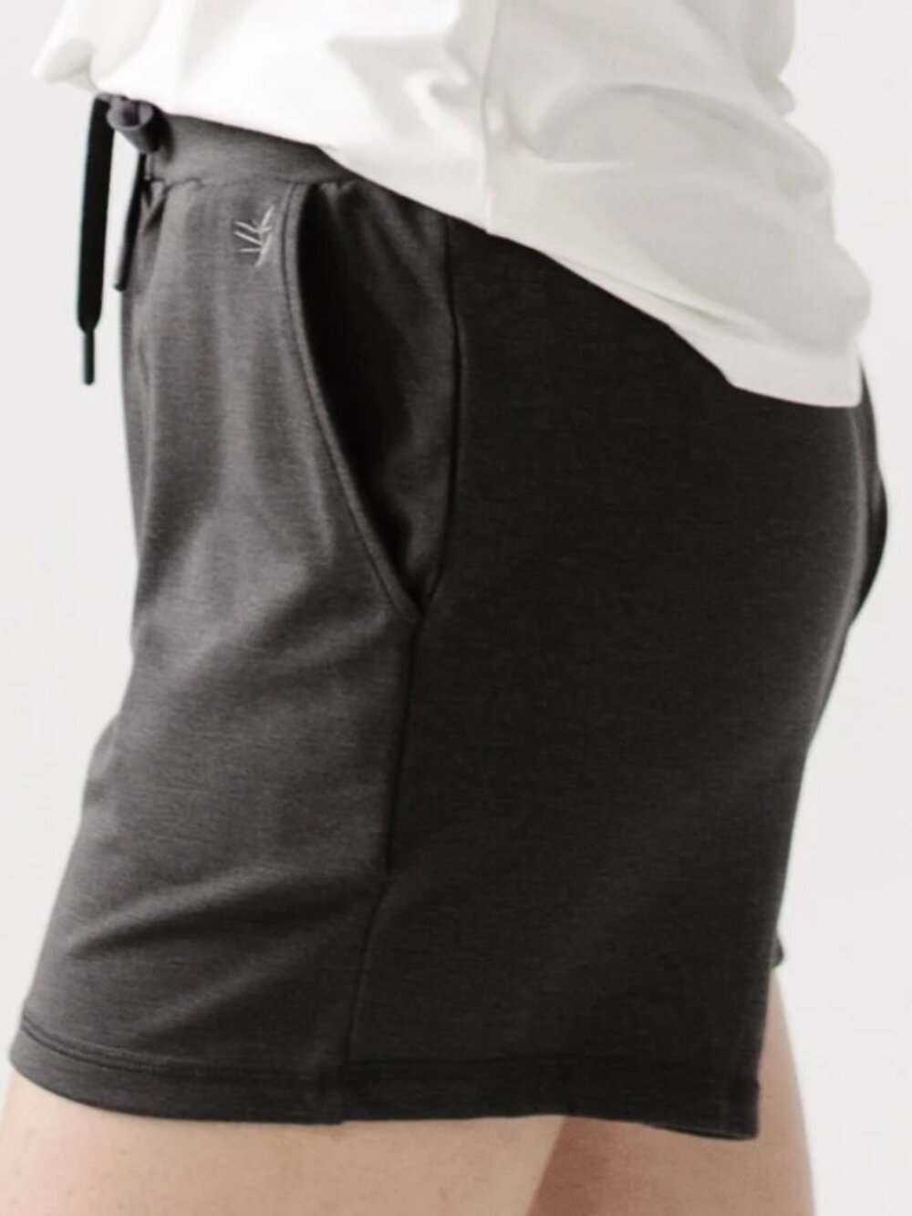 Cozy Earth Women's Brushed Bamboo Jogger Shorts - Small